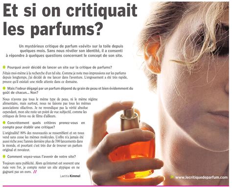 le critique de parfum.